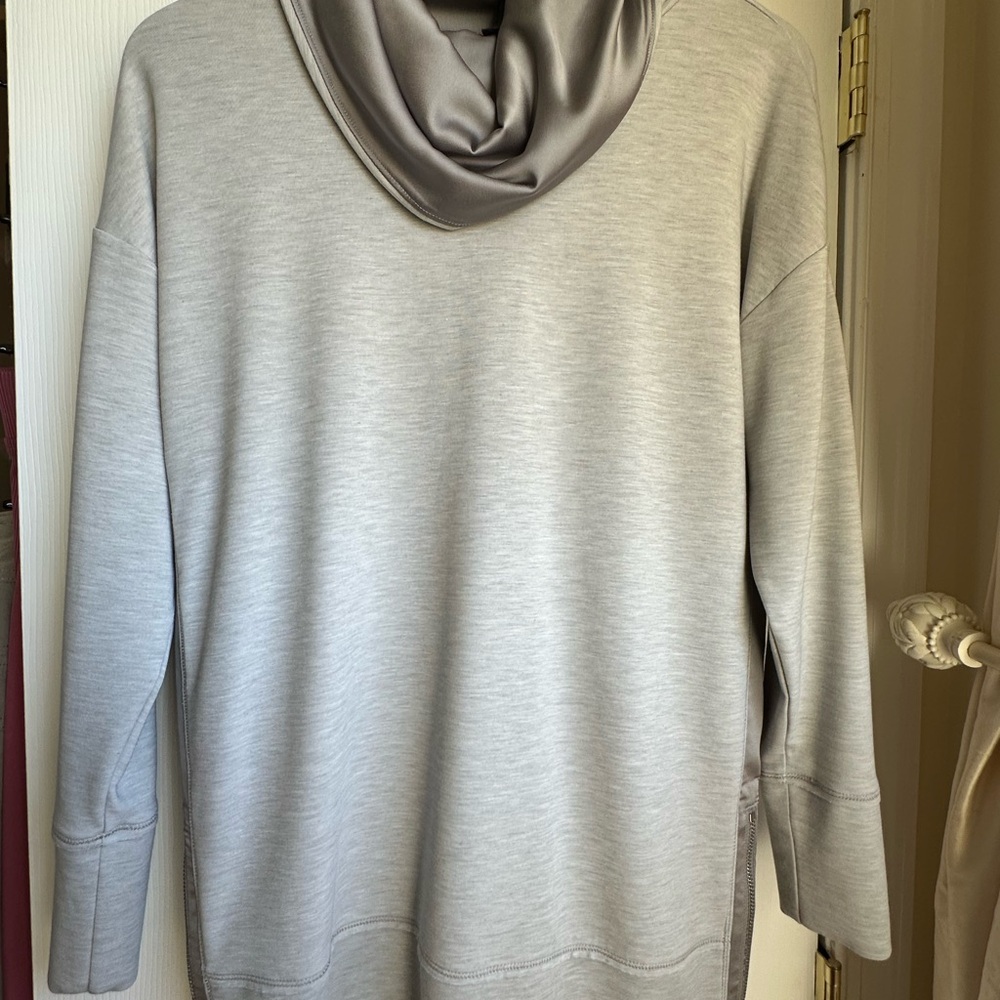 White House Black Market Elegant Gray Top